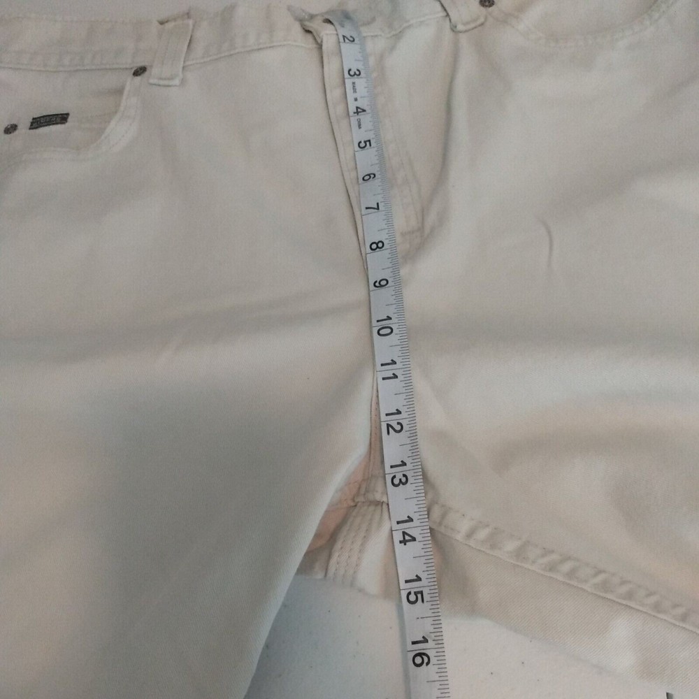 VTG Lee Rider Jeans Women's High Rise Mom carpenter cream color wide leg - Picture 5 of 7